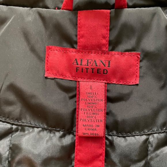 Men’s Alfani Fitted Black Jacket, size Large - Picture 16 of 16